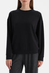 Siyah Basic Modal Sweatshirt