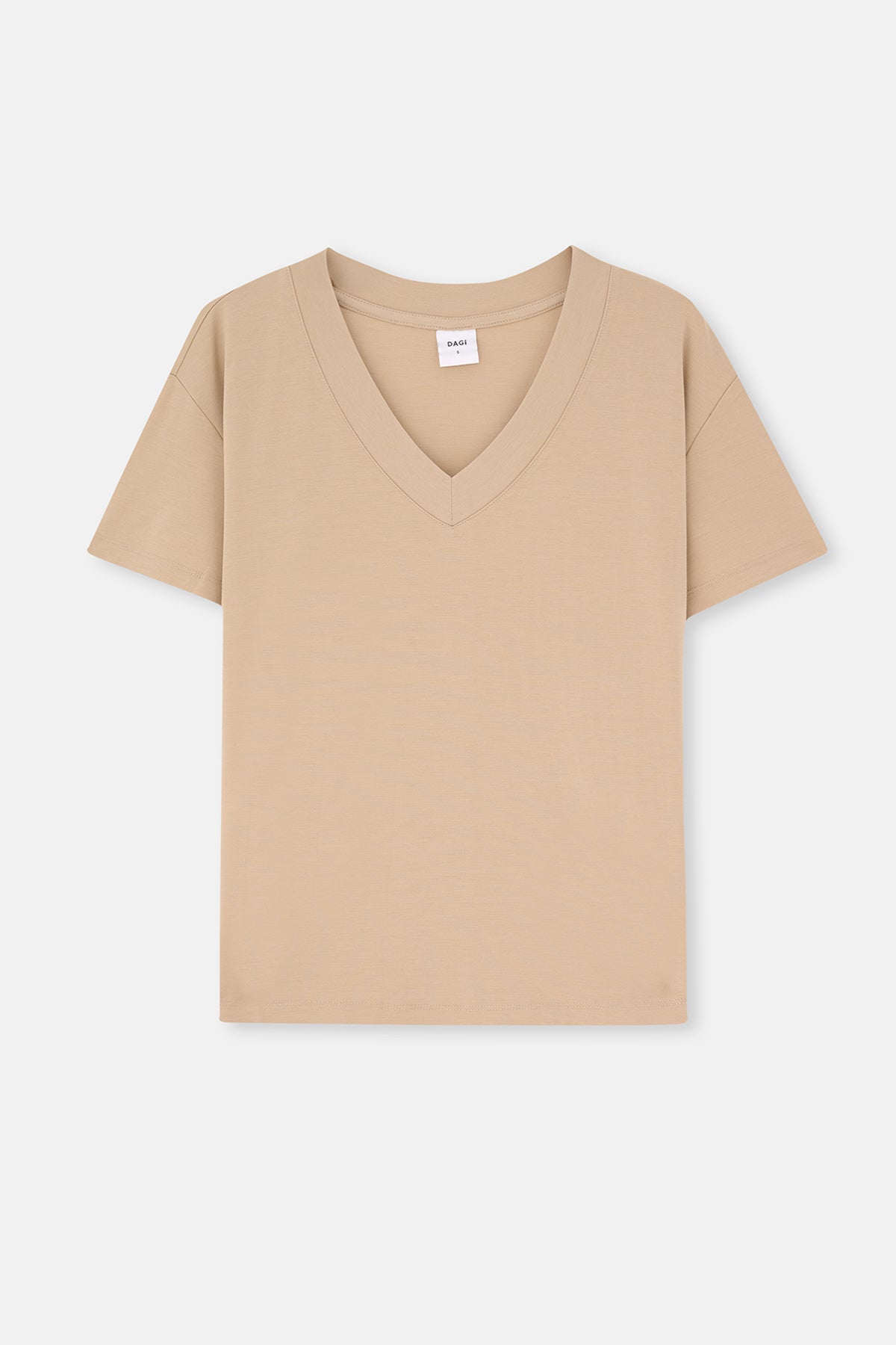 Taş V Yaka Kısa Kollu Tişört