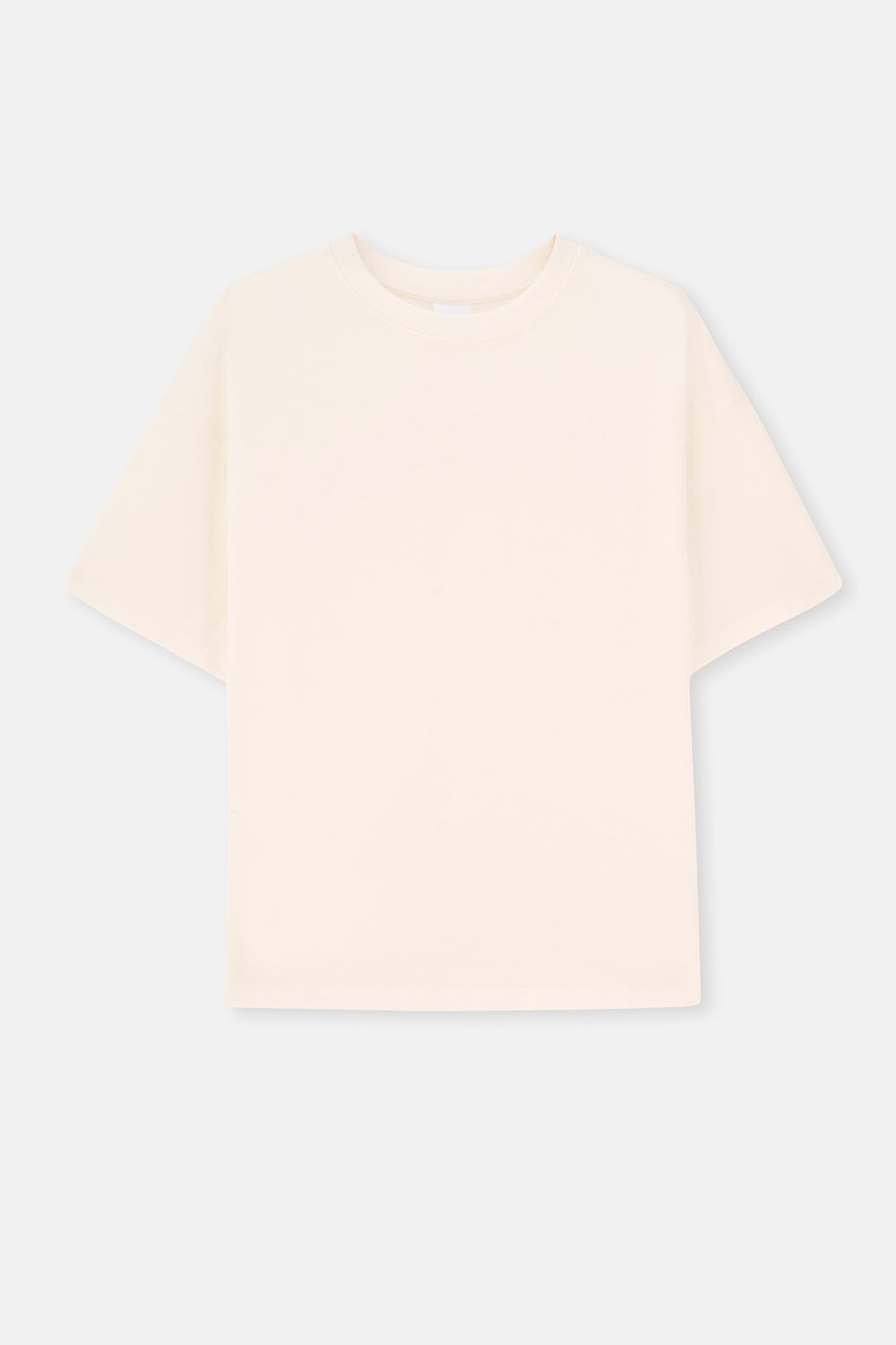 Beyaz Kadın Bisiklet Yaka Tişört