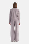 Açık Lila Kadife Pantolon