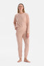 Pudra Uzun Kollu Tişört Pantolon Takım