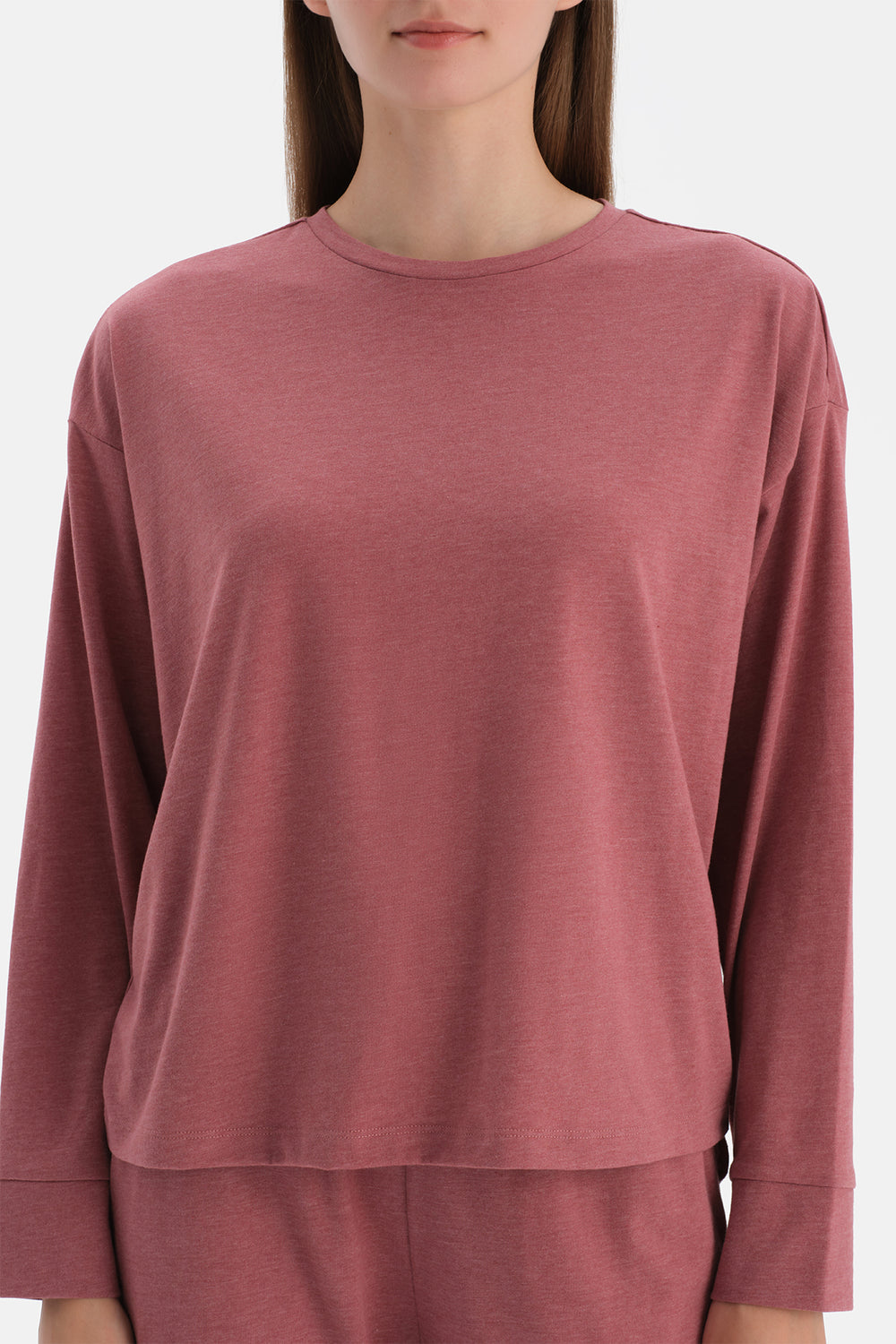 Kiremit Uzun Kollu Tişört Pantolon Takım