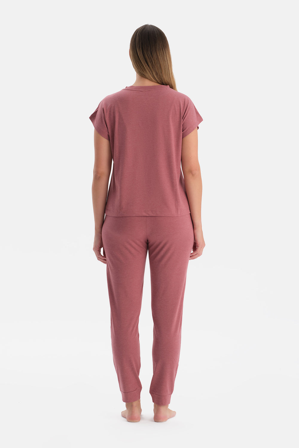 Kiremit Kısa Kollu Tişört Pantolon Takım