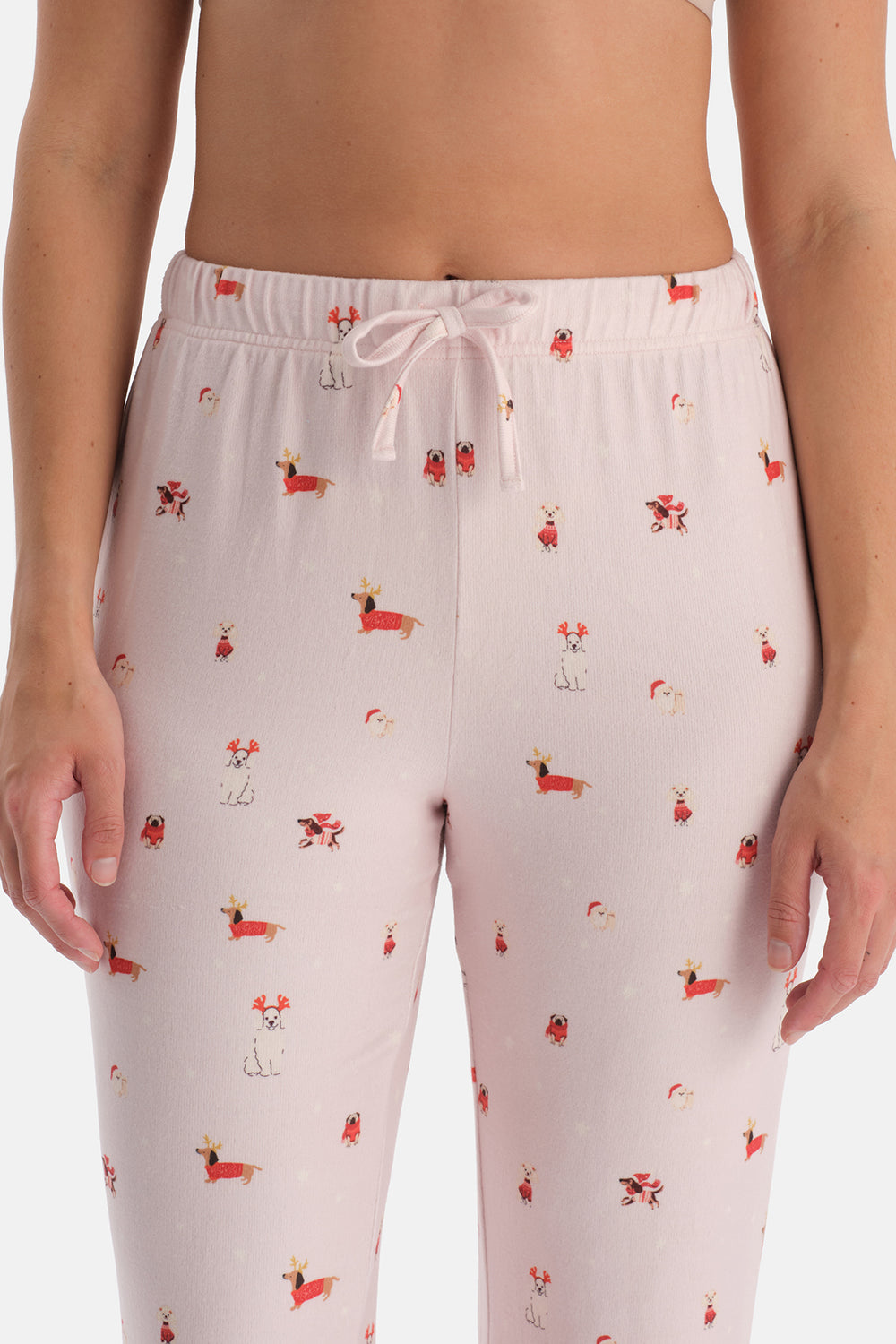 Açık Pembe Baskılı Termal Gömlek Pantolon Pijama Takımı