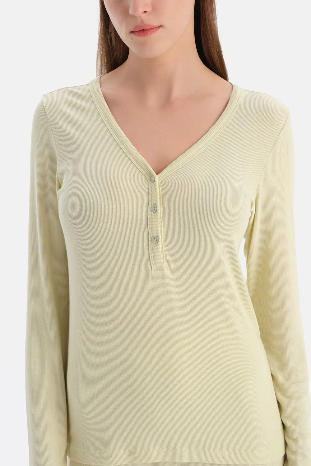 Açık Yeşil V Yaka Kaşkorse Tişört Pantolon Takım