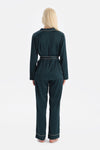 BİYE DETAYLI SATEN PANTOLON