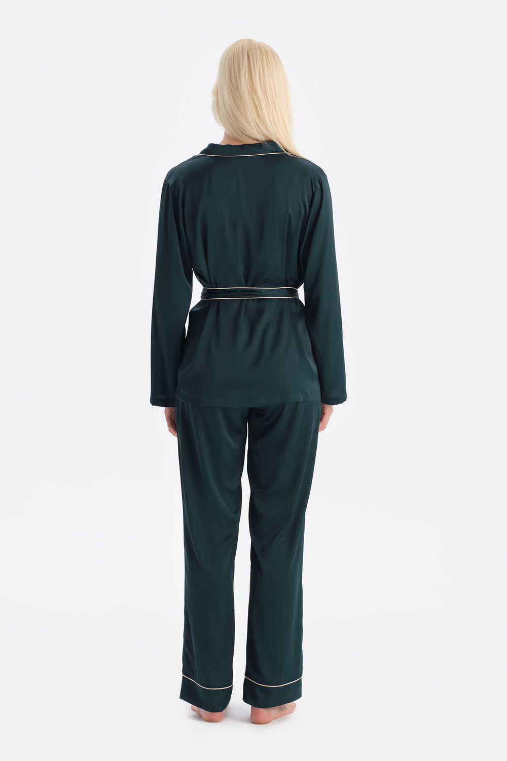 BİYE DETAYLI SATEN PANTOLON