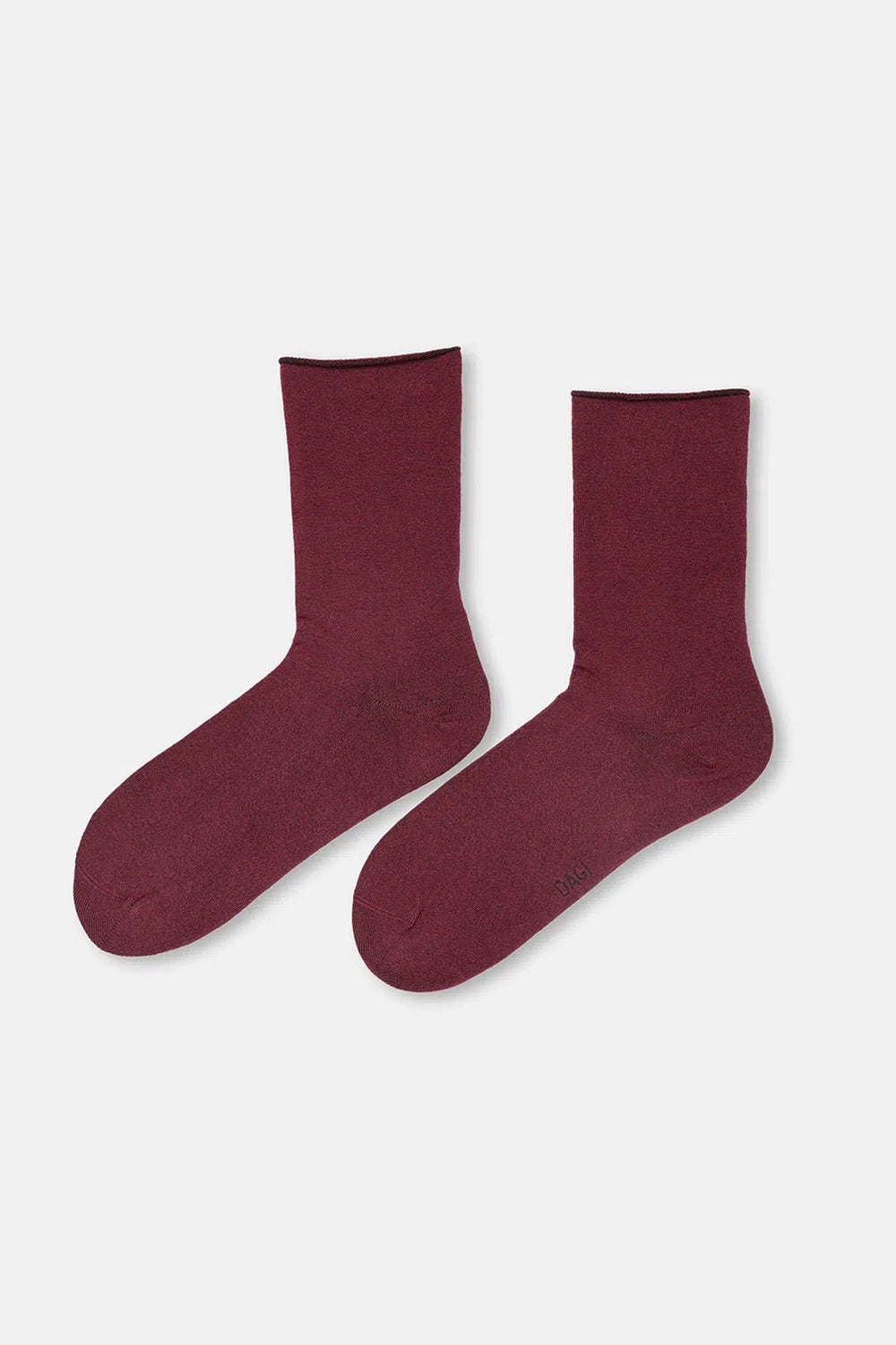 Bordo-Pudra Kadın 2'li Modal Basic Çorap