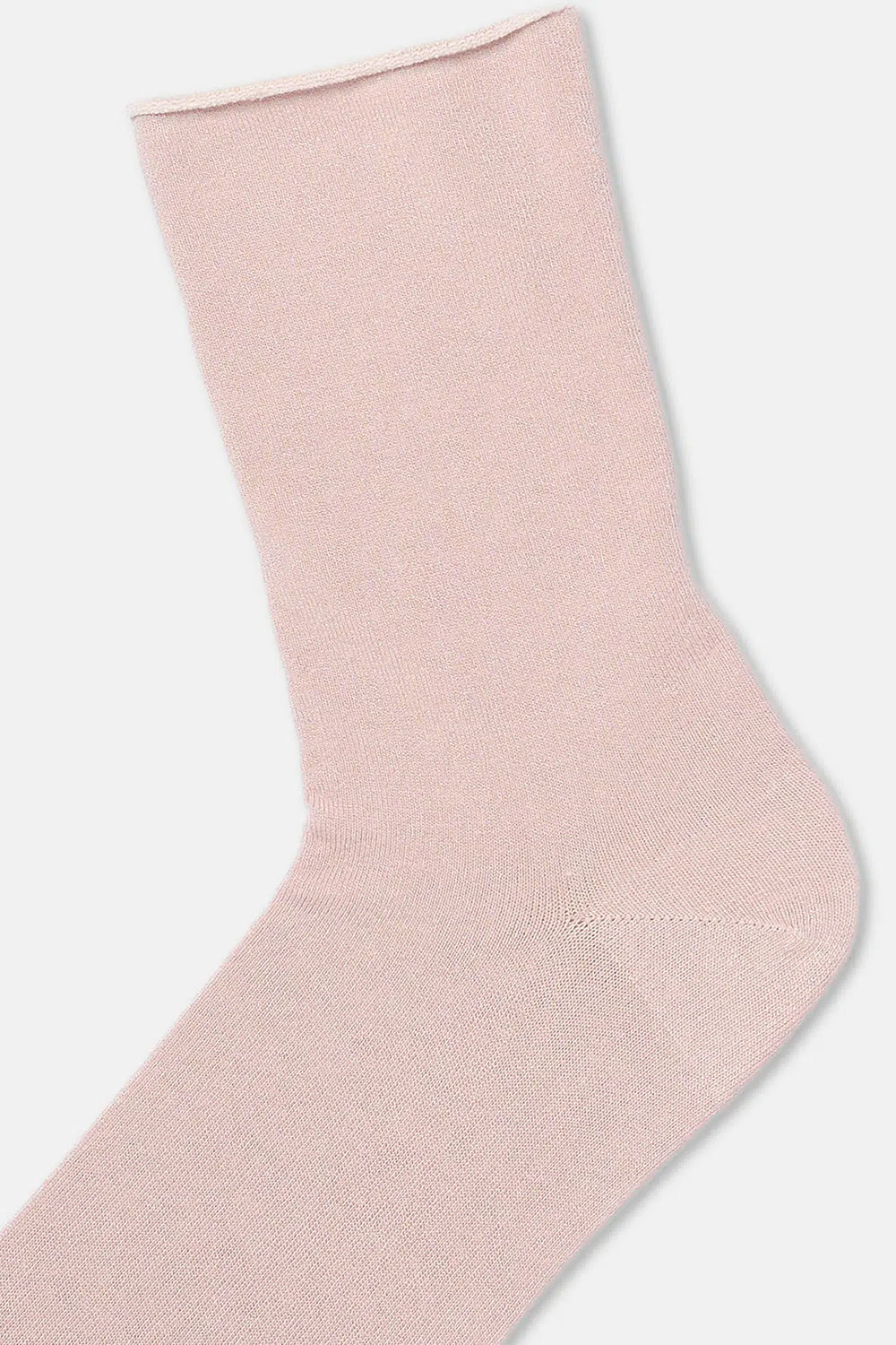 Bordo-Pudra Kadın 2'li Modal Basic Çorap