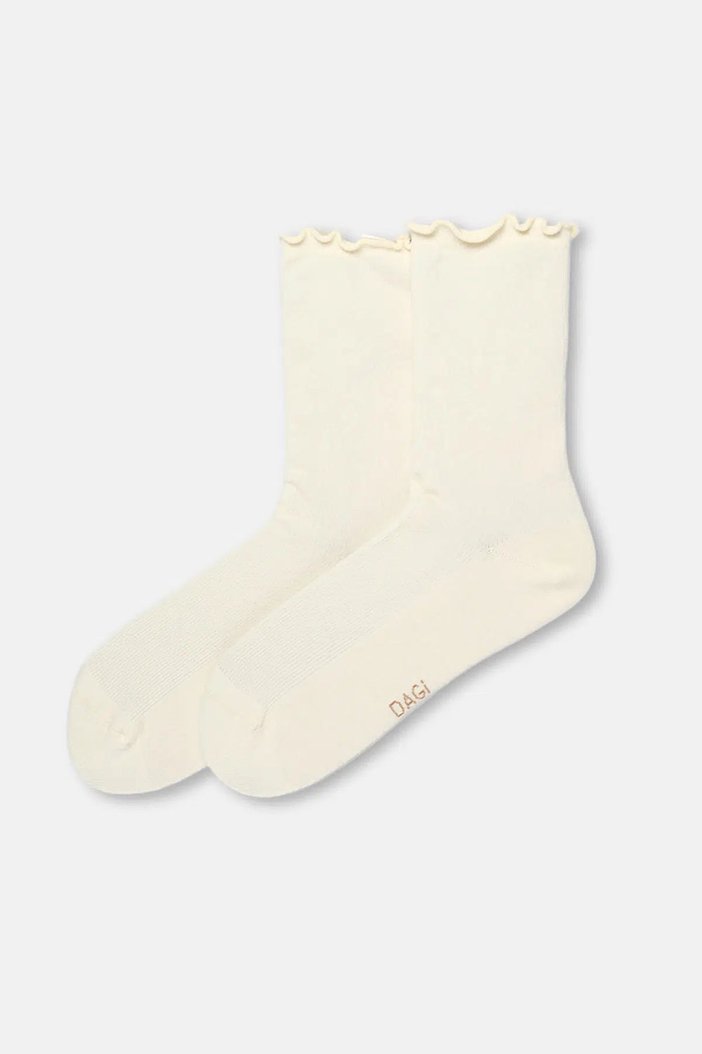 Bordo-Ekru Kadın 2'li Pamuk Fırfırlı Çorap