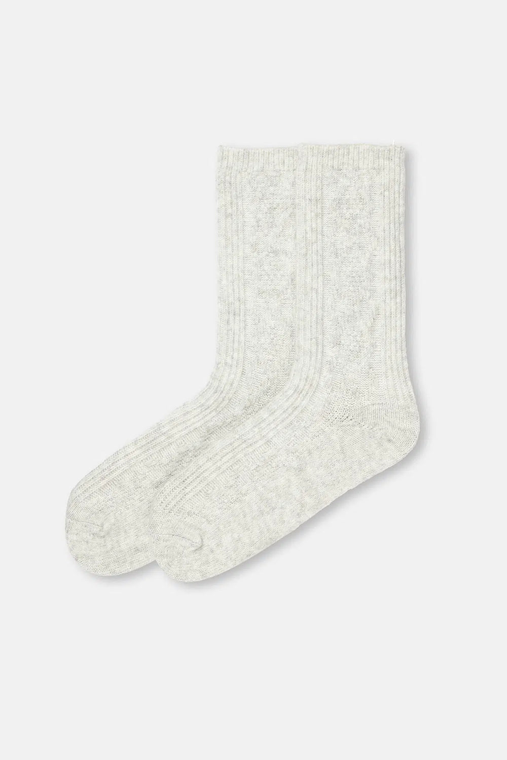 KADIN ÖRGÜ DESENLİ COSY ÇORAP