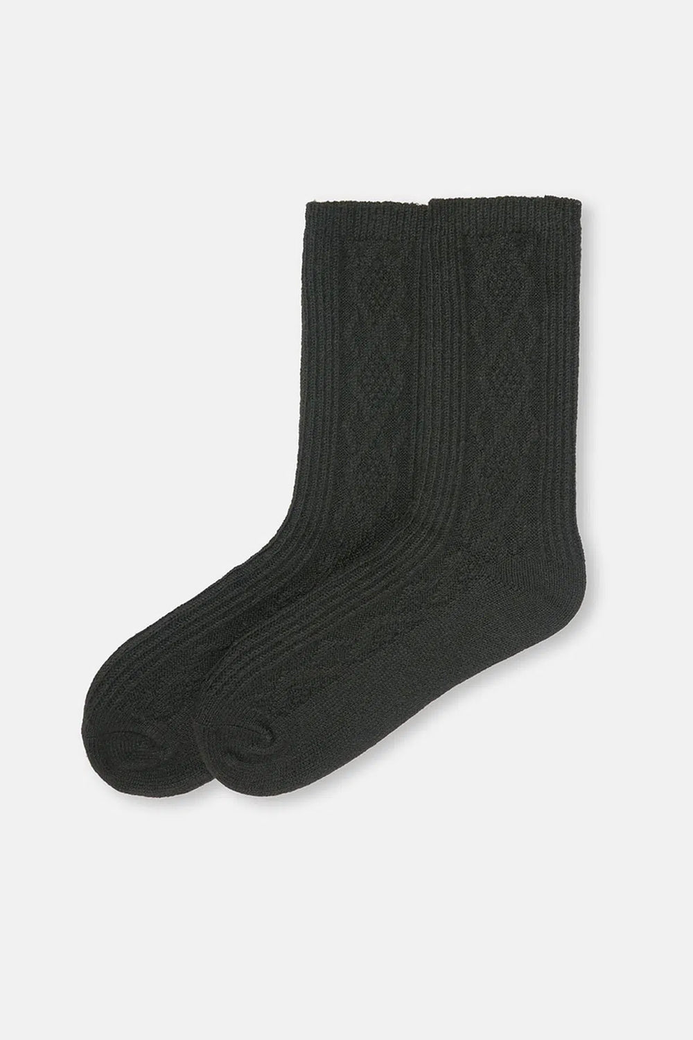 KADIN ÖRGÜ DESENLİ COSY ÇORAP