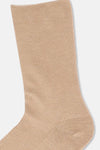 Bej Kadın Kaşmir Karışımlı Rıb Çorap