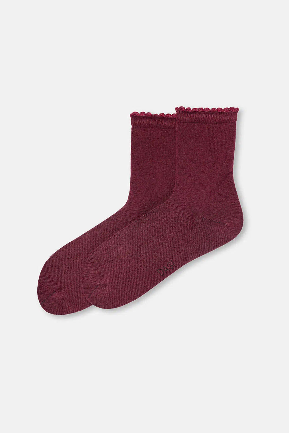 Bordo Kadın Sim Lastikli Bambu Çorap