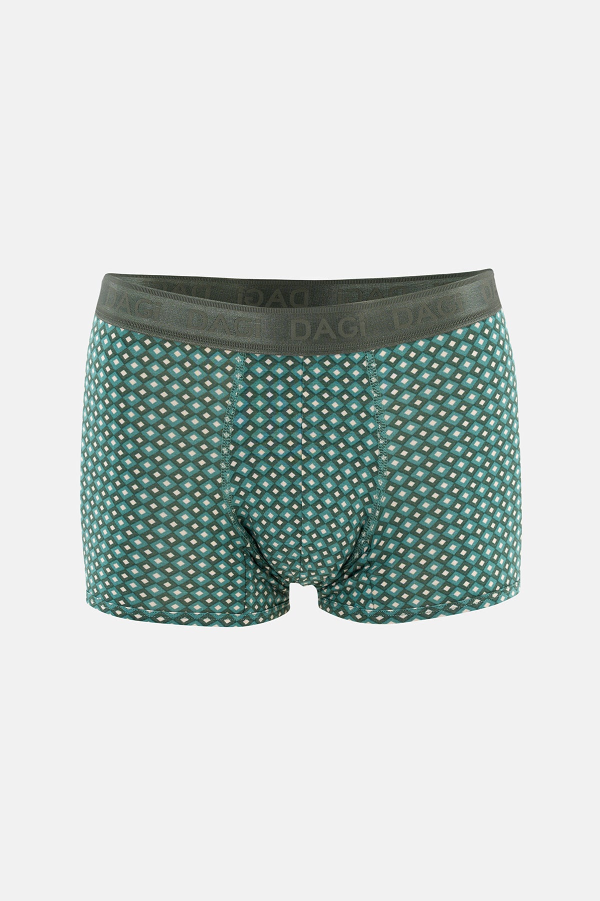 Açık Yeşil Desenli Micro Modal Boxer