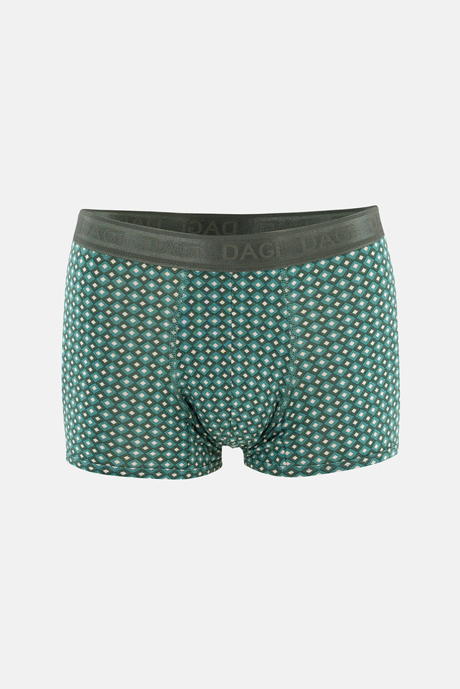 Açık Yeşil Desenli Micro Modal Boxer