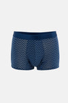 Açık Mavi-Mavi 3'lü Desenli Micro Modal Boxer