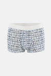 Açık Mavi-Mavi 3'lü Desenli Micro Modal Boxer