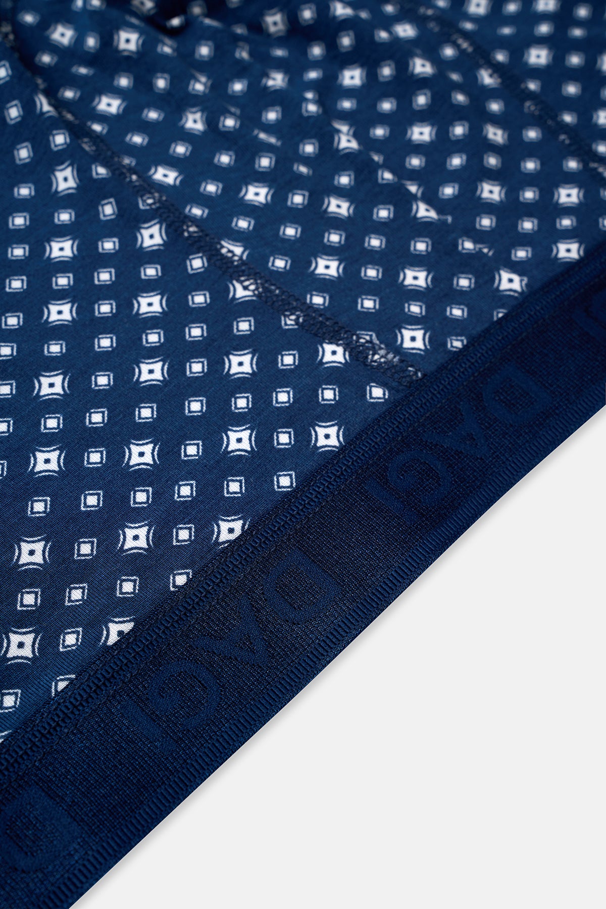 Mavi 3'lü Desenli Micro Modal Boxer