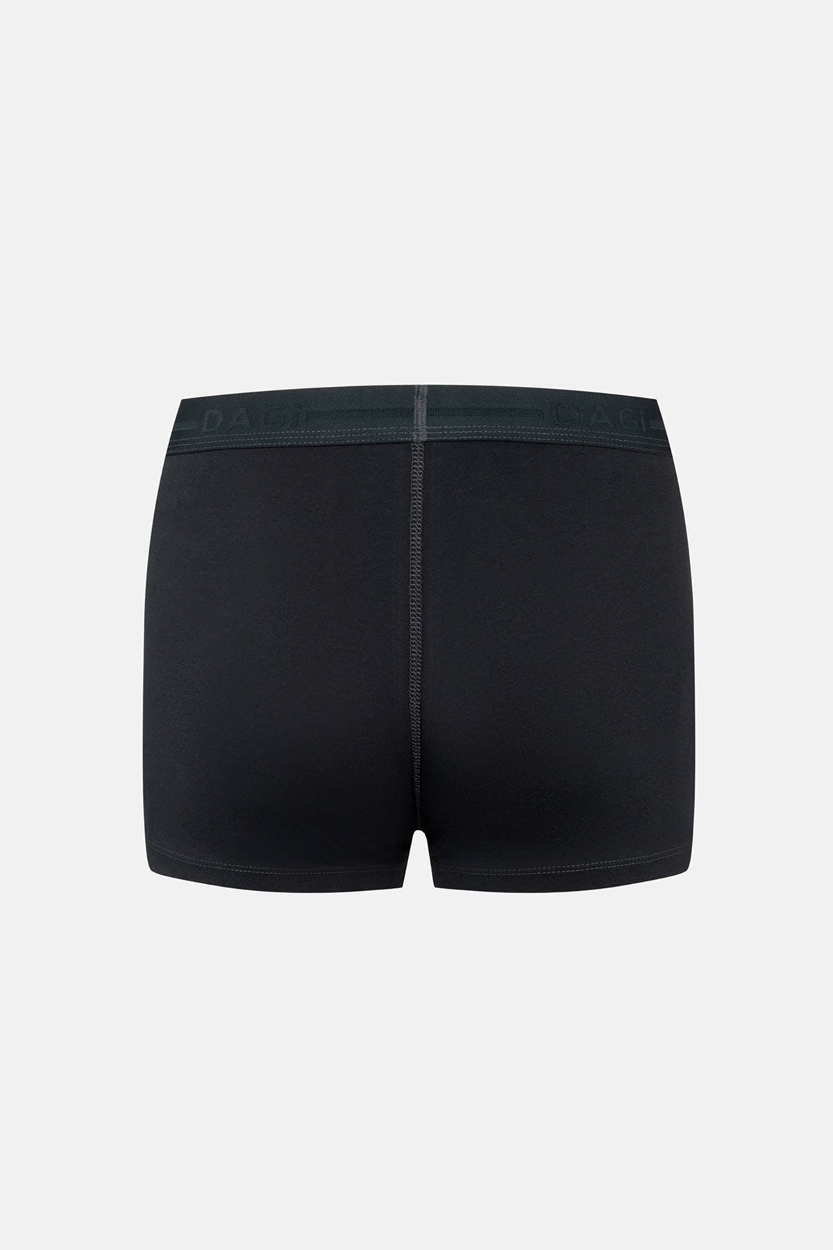 Siyah 2'li Desenli Pamuk Boxer