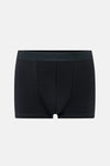 Siyah 2'li Desenli Pamuk Boxer