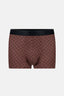 Kahverengi Desenli Micro Modal Boxer