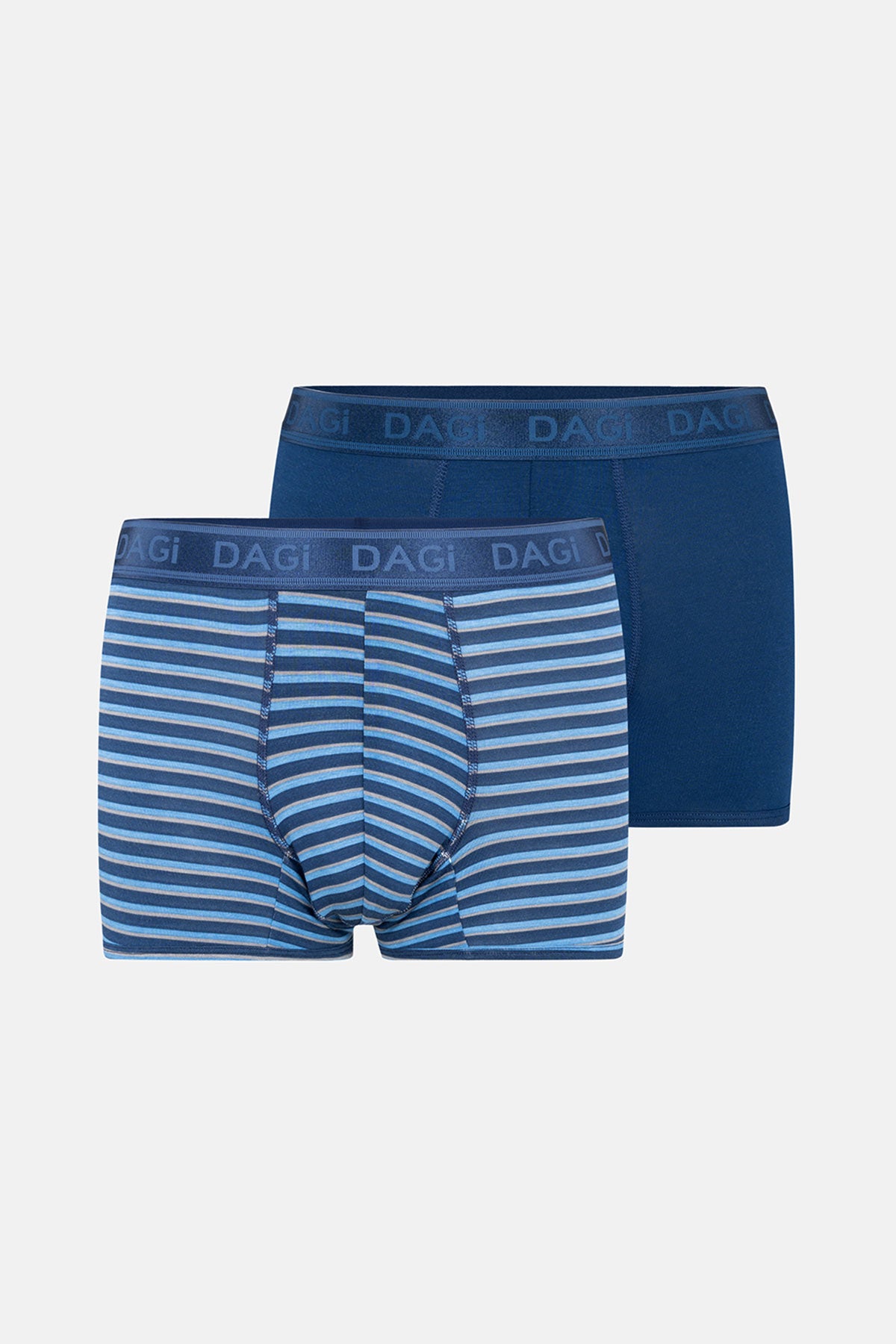 Lacivert 2'li Düz Micro Modal Boxer