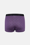 Mor-Siyah 2'li Desenli Micro Modal Boxer