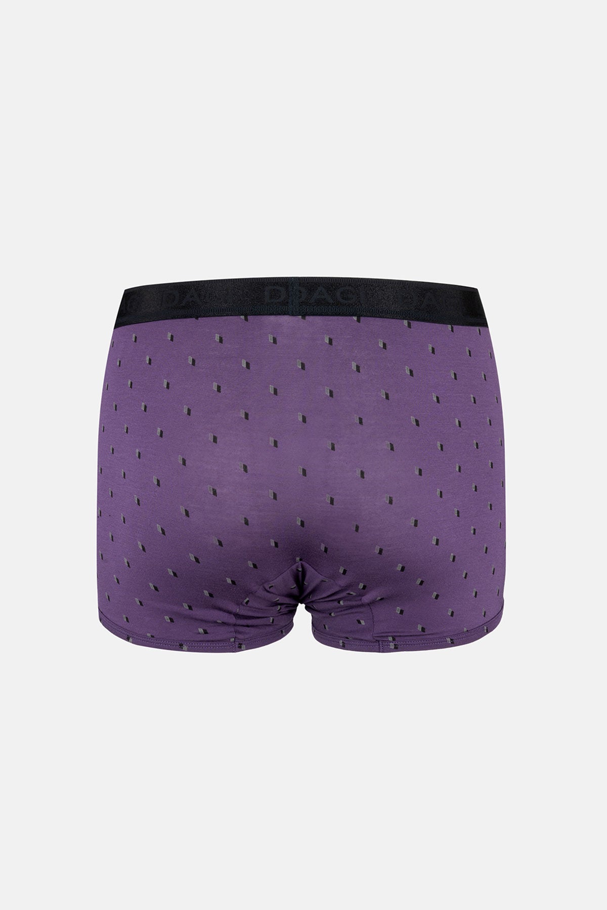 Mor-Siyah 2'li Desenli Micro Modal Boxer