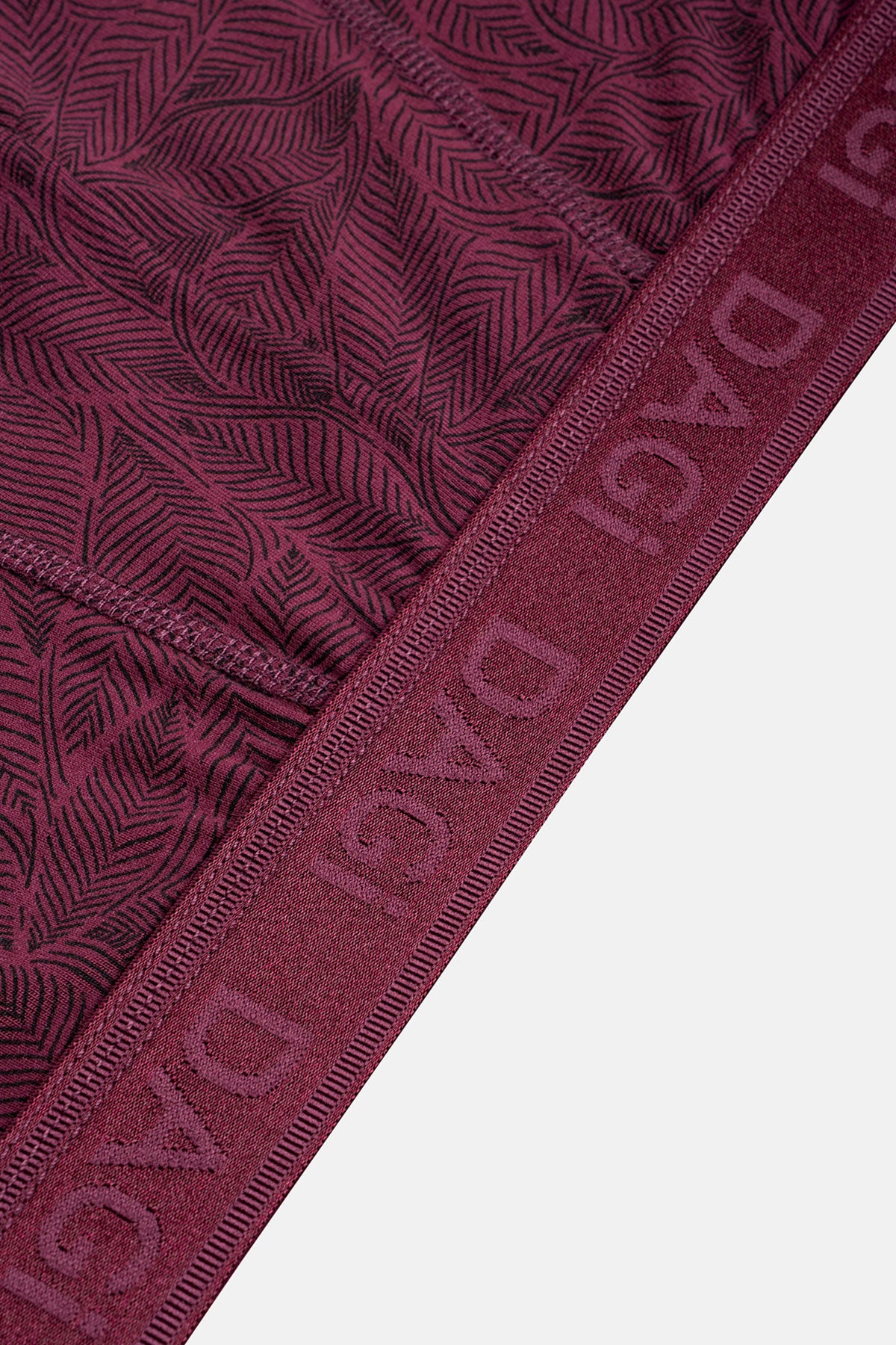 Bordo Desenli Micro Modal Boxer