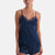 Lacivert Dantel Detaylı Camisole ve Şort