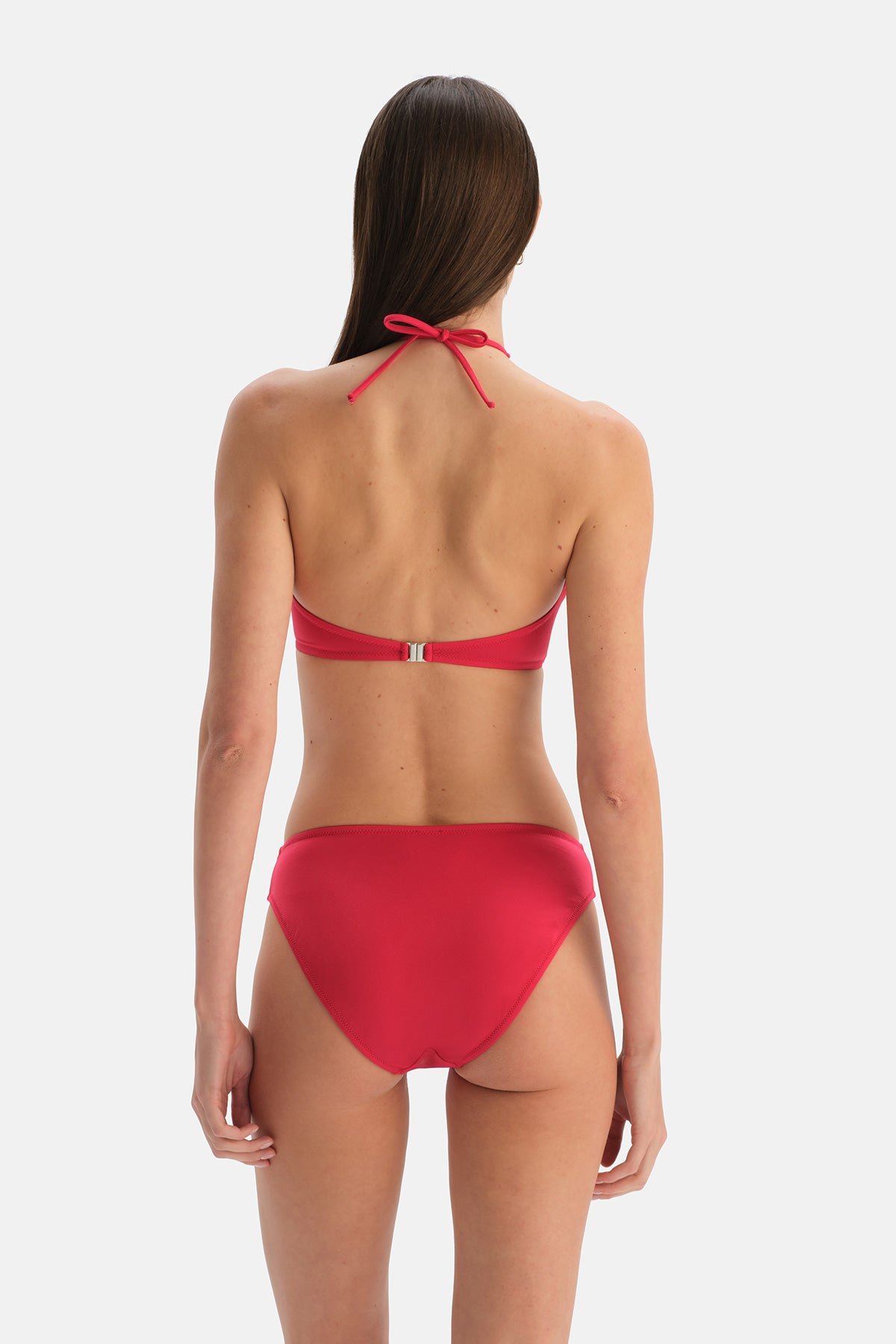 Kırmızı Düşük Bel Bikini Alt