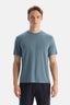 Açık Mavi Bisiklet Yaka Modal Karışımlı Suprem Tişört