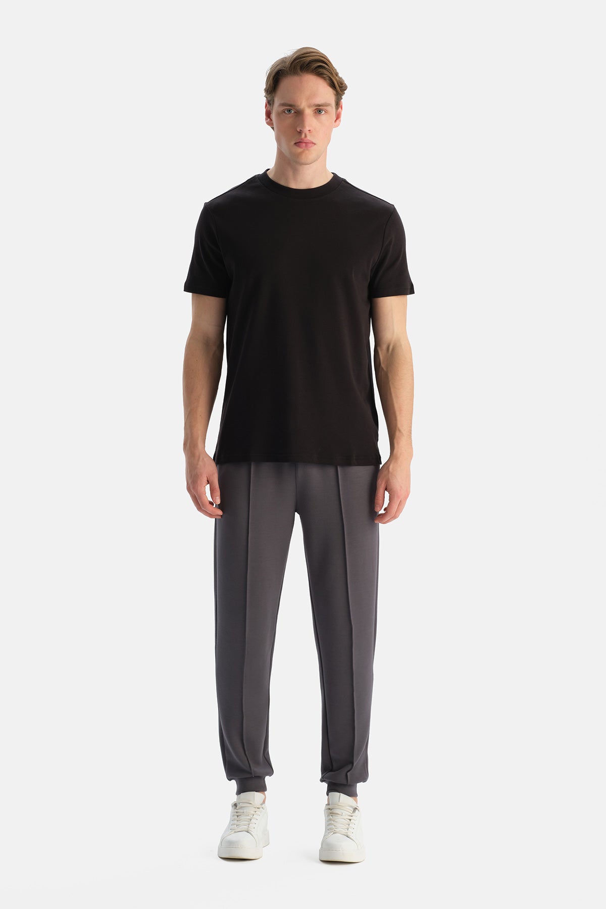 Antrasıt Nervürlü Jogger Pantolon 26SM16400AK_302 | Dagi