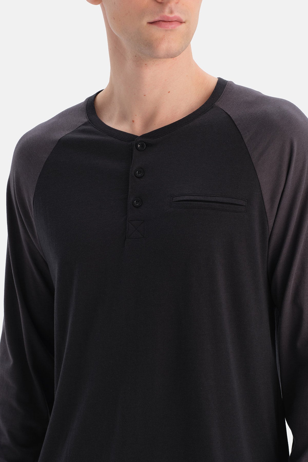 REGLAN KOLLU PAMUK MODAL TİŞÖRT PANTOLON TAKIM