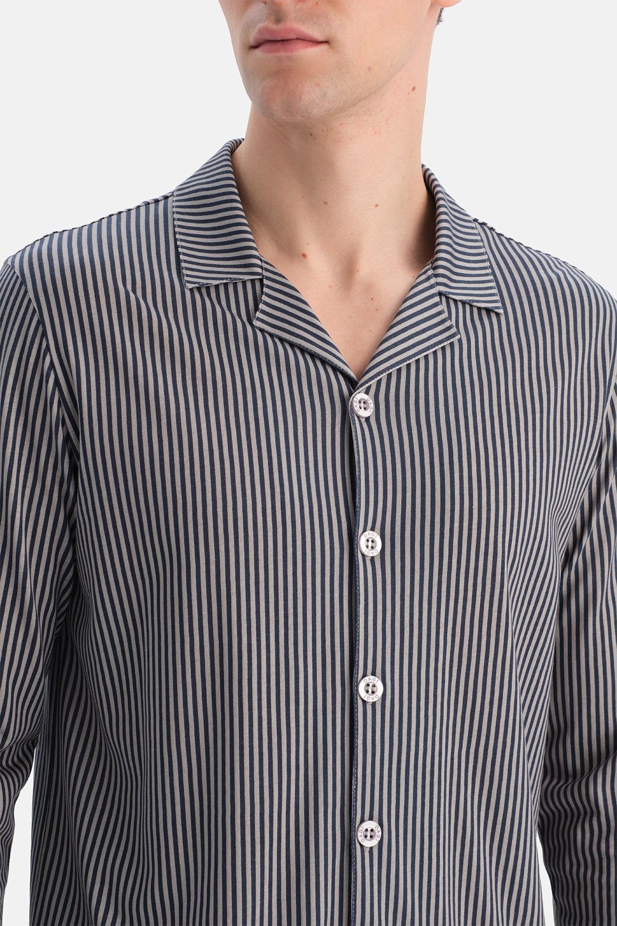 ÇİZGİLİ PAMUK MODAL GÖMLEK PANTOLON TAKIM