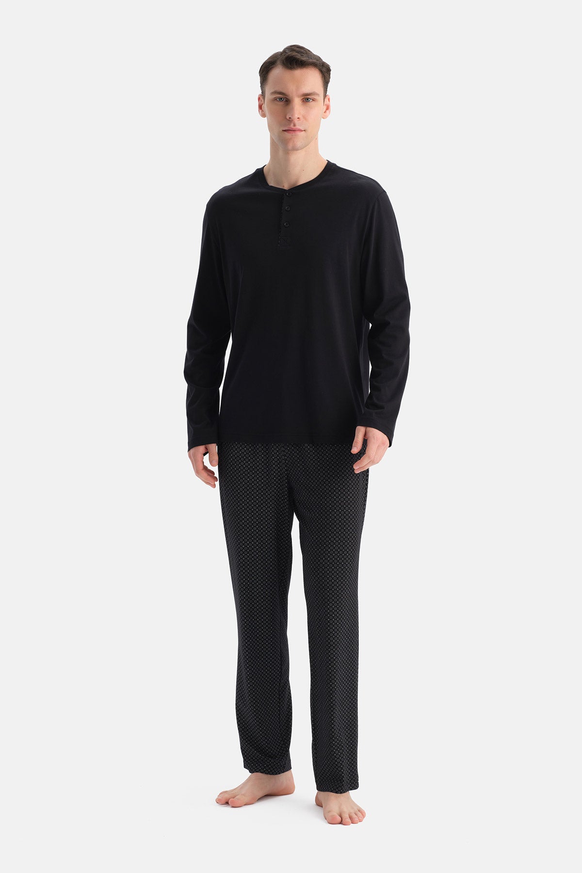 UZUN KOLLU PAMUK MODAL TİŞÖRT PANTOLON TAKIM