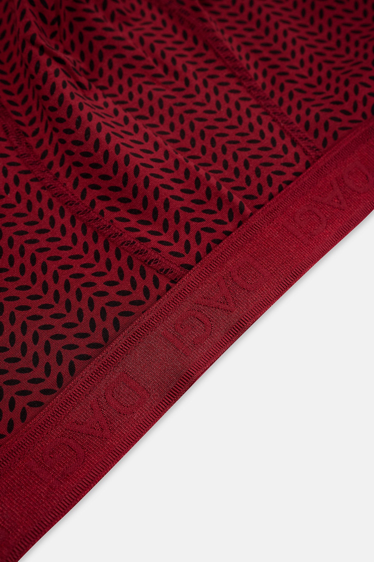 Kırmızı-Siyah 4210 3'lü Desenli Micro Modal Boxer