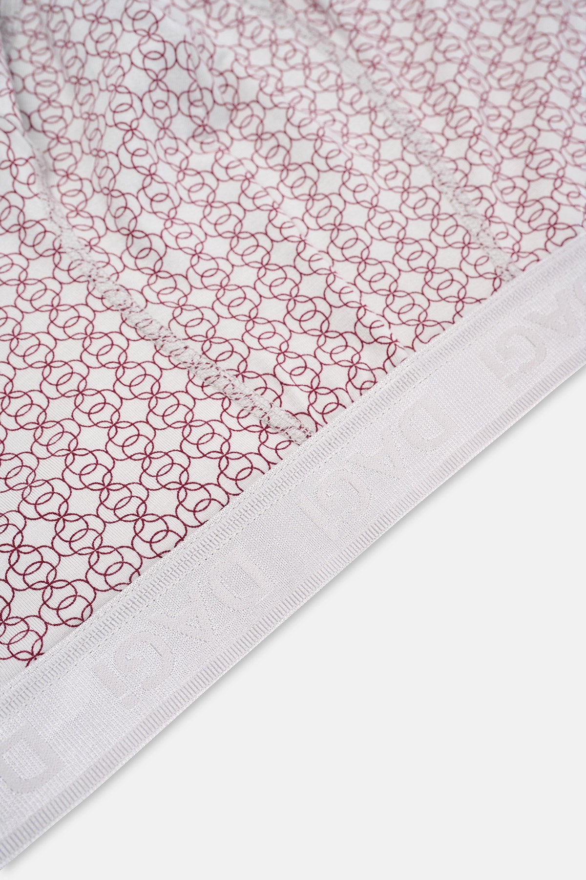 Gri-Kırmıxı 4210 3'lü Desenli Micro Modal Boxer