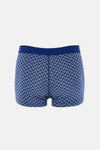 Açık Mavi-Lacivert 5210 3'lü Desenli Pamuk Boxer