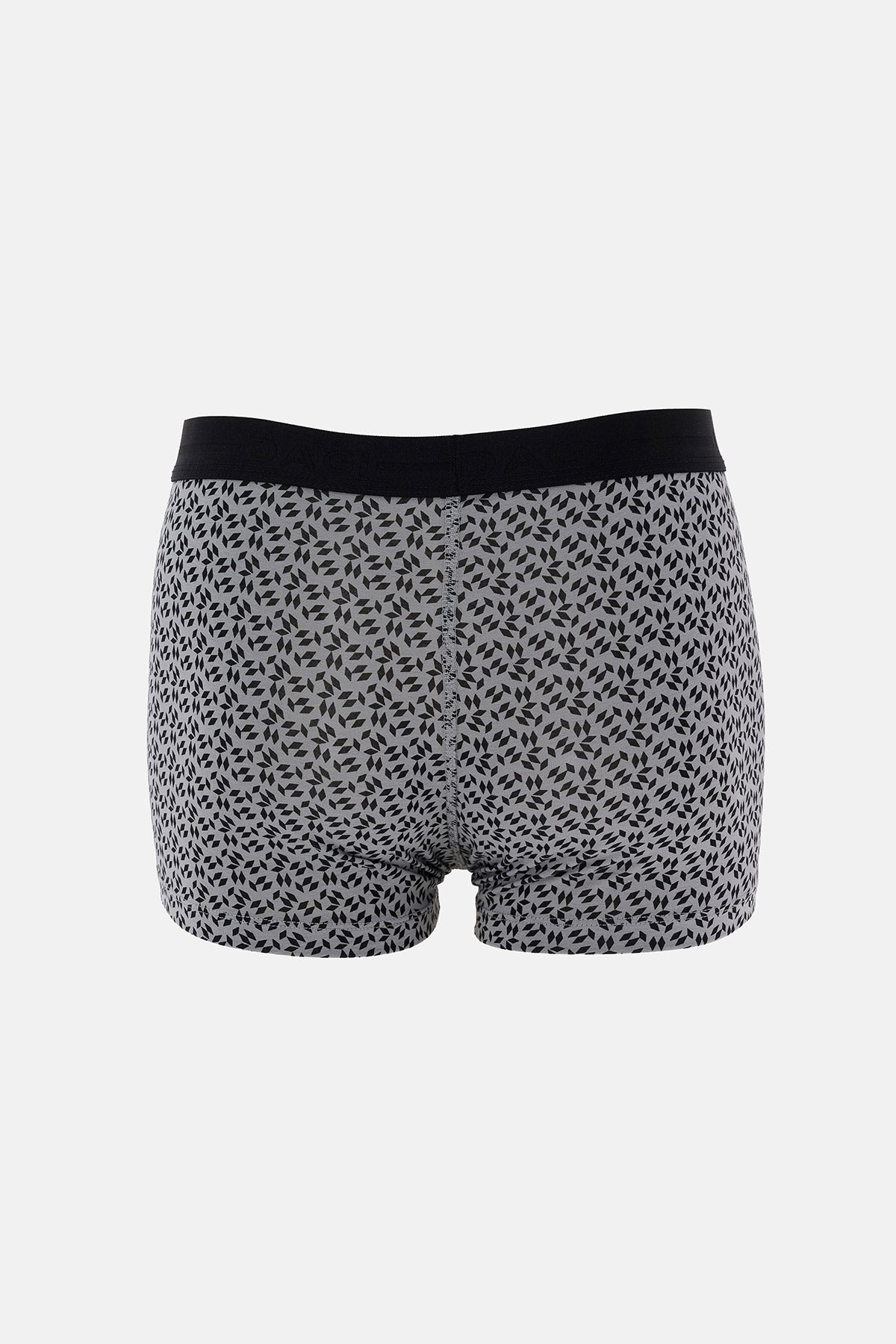 Siyah 5210 2'li Desenli Pamuk Boxer