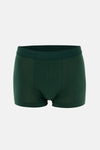 Koyu Yeşil 5210 2'li Desenli Pamuk Boxer