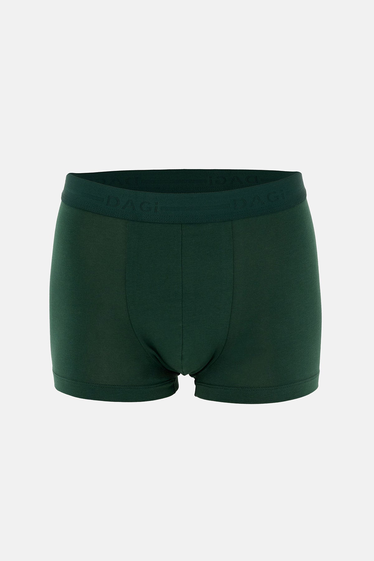 Koyu Yeşil 5210 2'li Desenli Pamuk Boxer