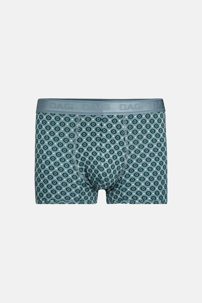 Su Yeşili 4210 Desenli Micro Modal Boxer