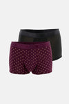 MÜRDÜM-SİYAH Desenli Micro Modal Boxer