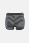 ANTRASİT-GRİ 3'lü Desenli Pamuk Boxer