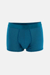 Lacivert-Mavi 3'lü Desenli Micro Modal Boxer