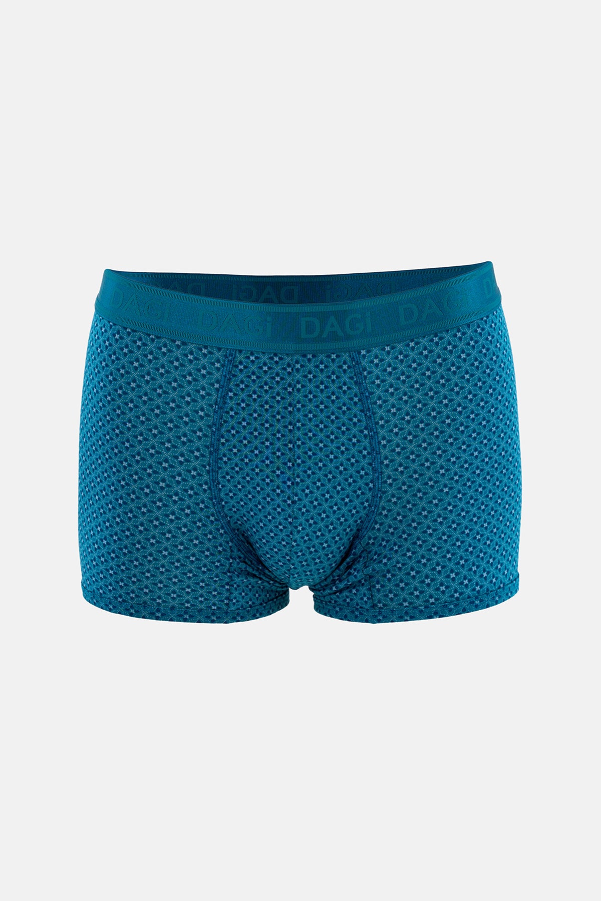 Lacivert-Mavi 3'lü Desenli Micro Modal Boxer