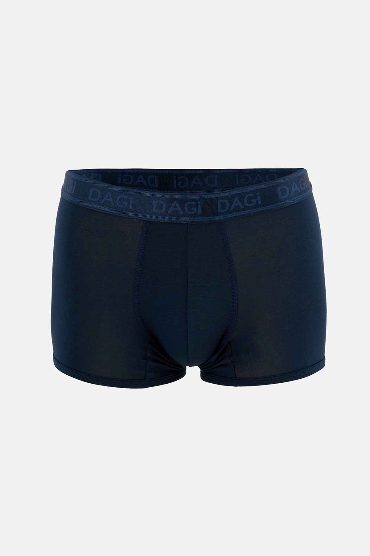 Lacivert-Mavi 3'lü Desenli Micro Modal Boxer