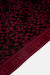 Bordo-Siyah 3'lü Desenli Micro Modal Boxer